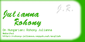 julianna rohony business card